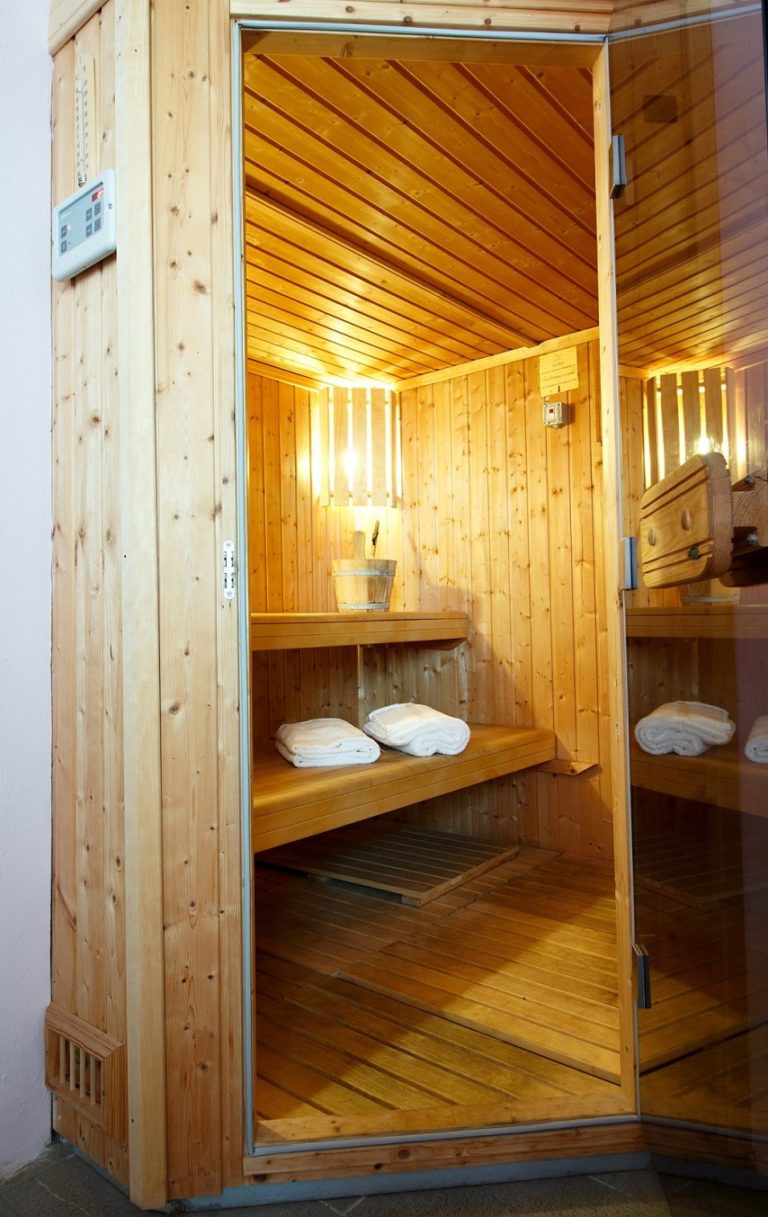 Oasi benessere con sauna