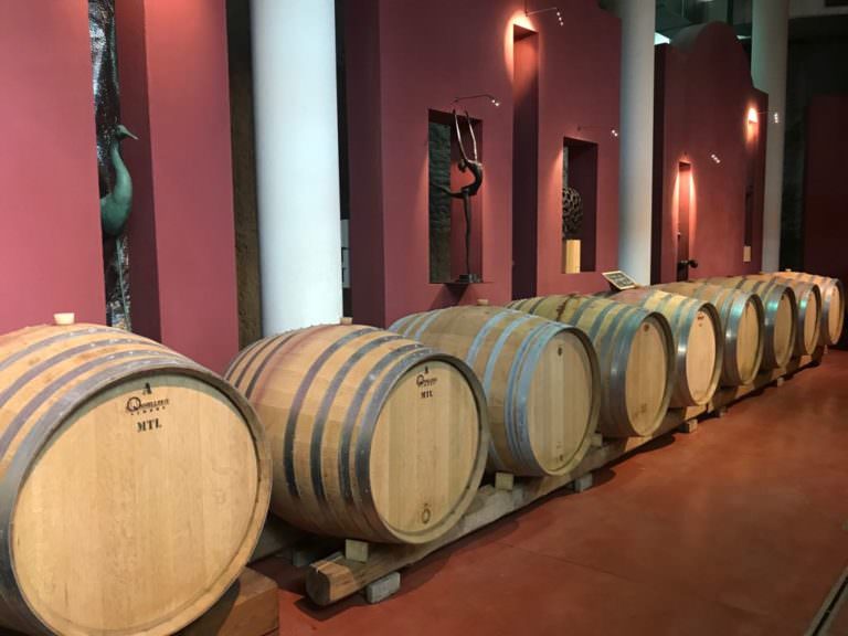 Cantina con opere d'arte