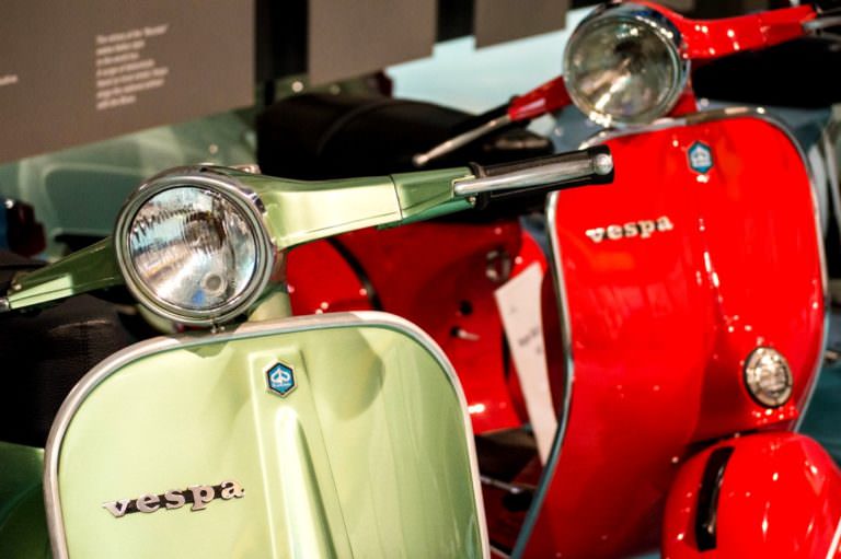 Splendida collezione di vespe d'epoca