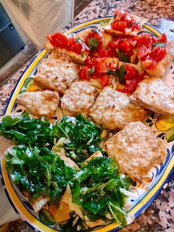 Antipasti serviti alla fattoria di Rita